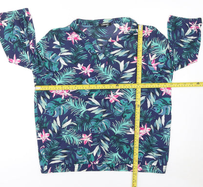 Olsen Women’s Multicoloured Floral Tunic Blouse Size 14