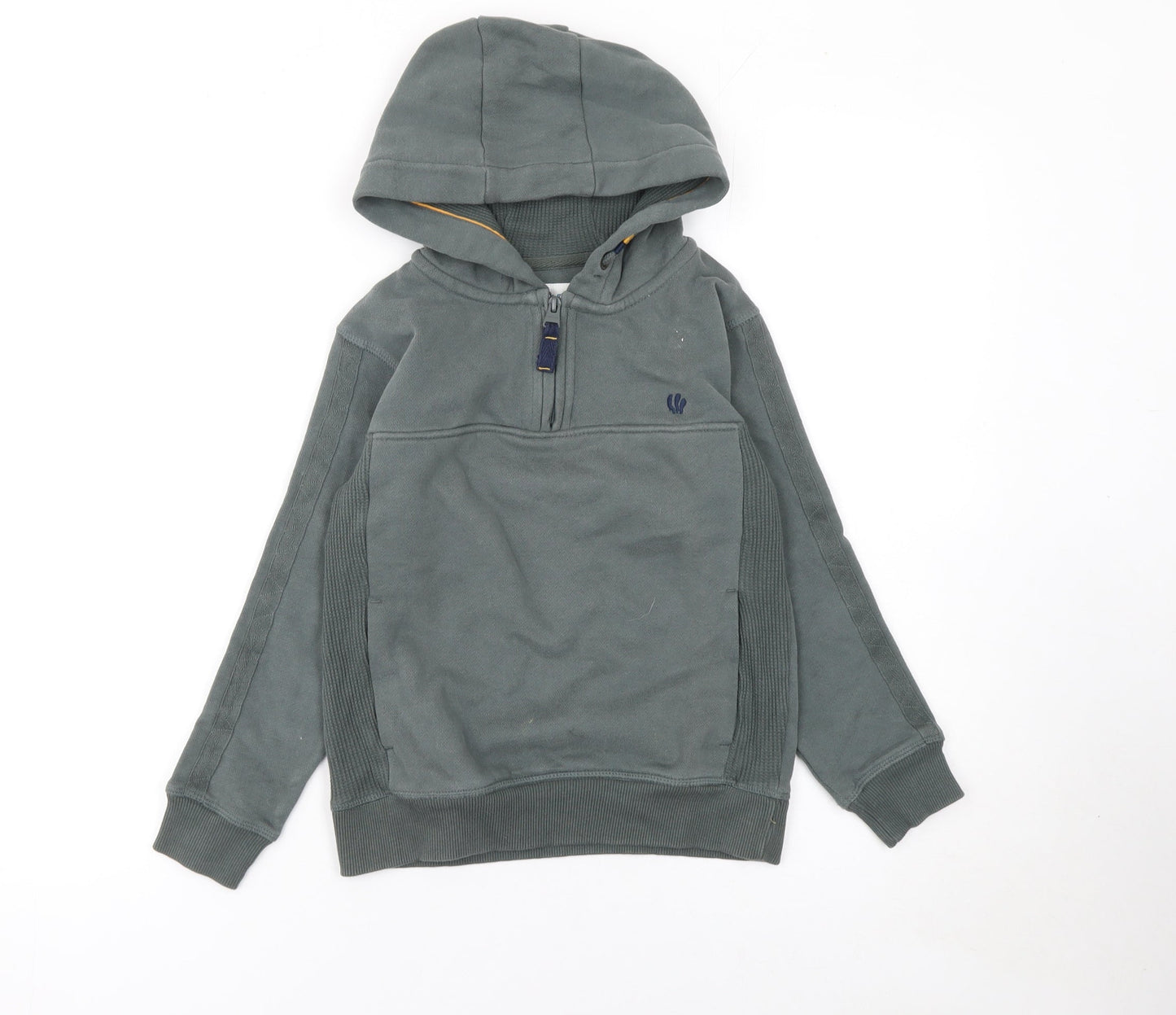 Boys UK Size 7-8 Years FatFace Grey Half Zip Hoodie