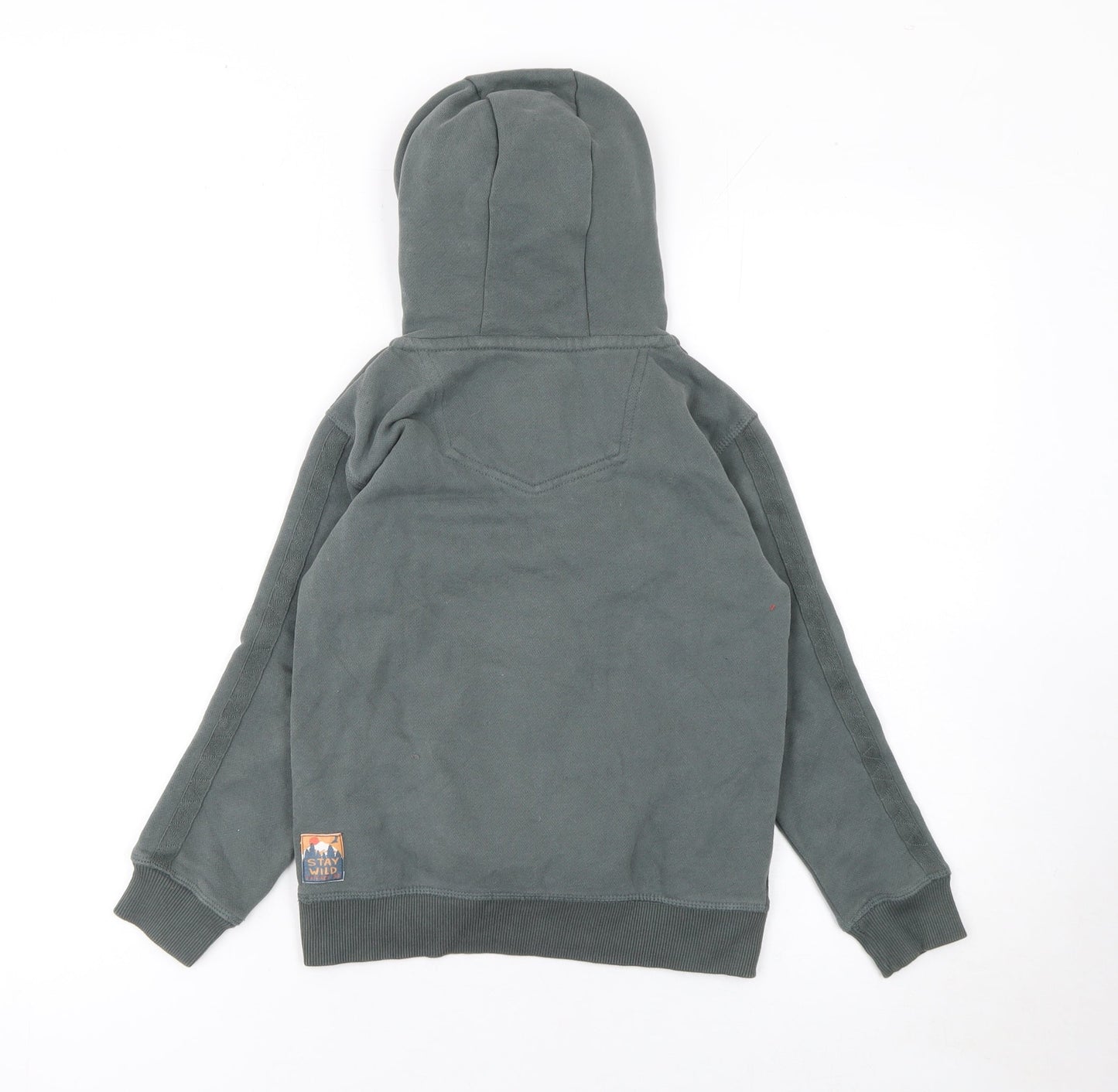 Boys UK Size 7-8 Years FatFace Grey Half Zip Hoodie