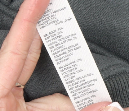 Boys UK Size 7-8 Years FatFace Grey Half Zip Hoodie