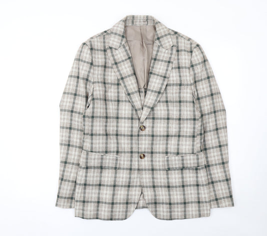 Mens UK Size 46 Dan John Regular Beige Suit Jacket