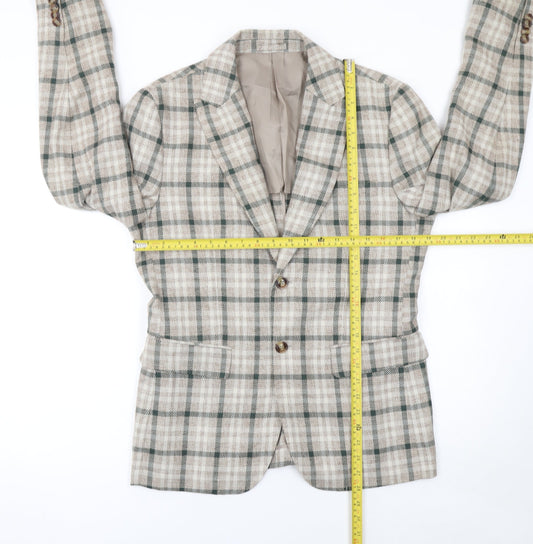 Mens UK Size 46 Dan John Regular Beige Suit Jacket