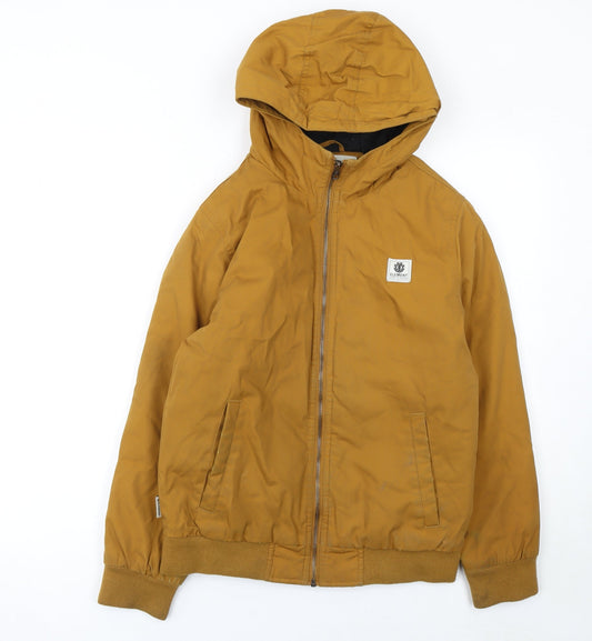 Boys UK Size 14 Years Element Brown Bomber Jacket