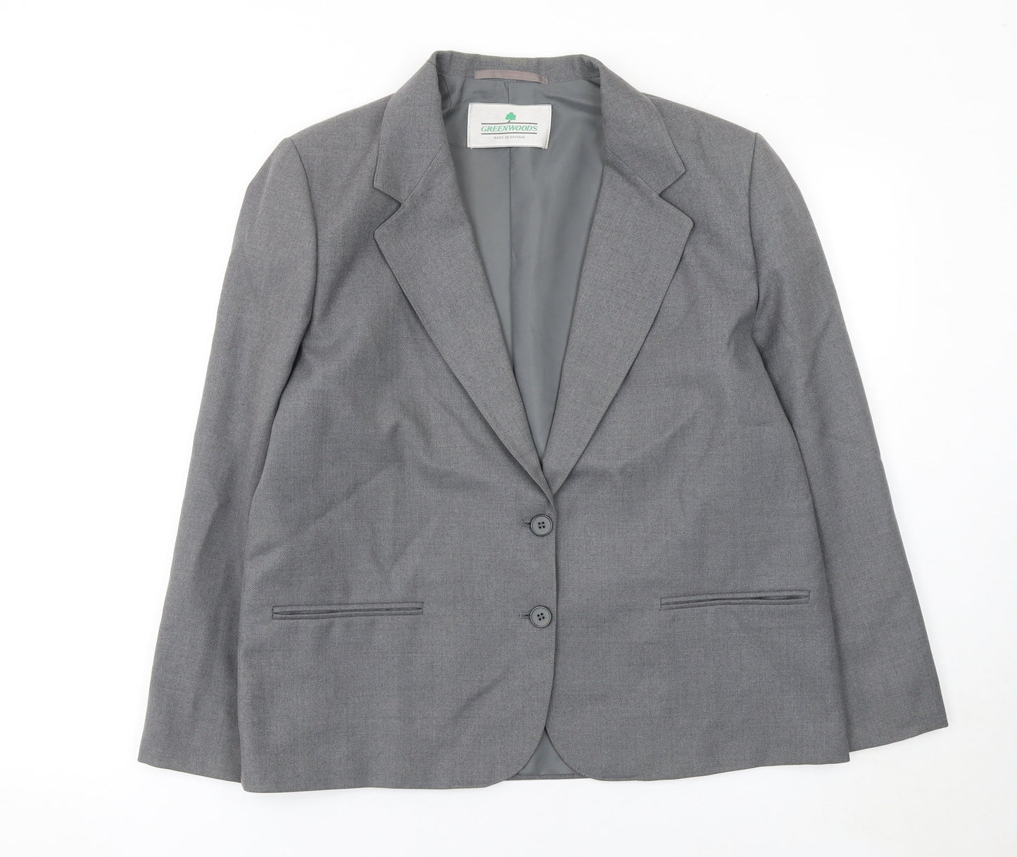 Womens UK Size 16 Greenwoods Regular Grey Blazer