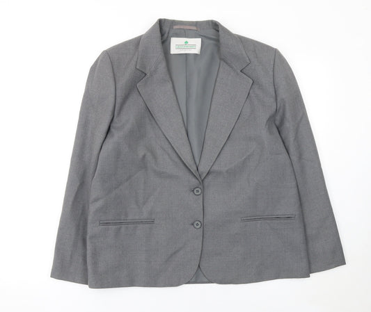 Womens UK Size 16 Greenwoods Regular Grey Blazer