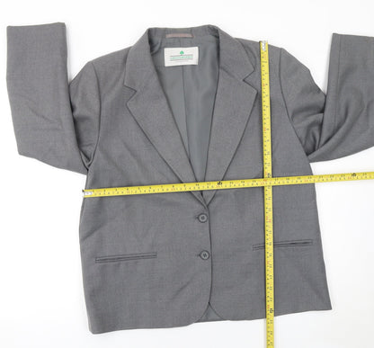 Womens UK Size 16 Greenwoods Regular Grey Blazer