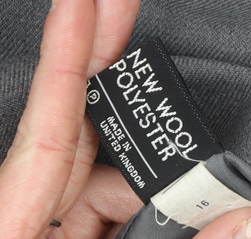 Womens UK Size 16 Greenwoods Regular Grey Blazer