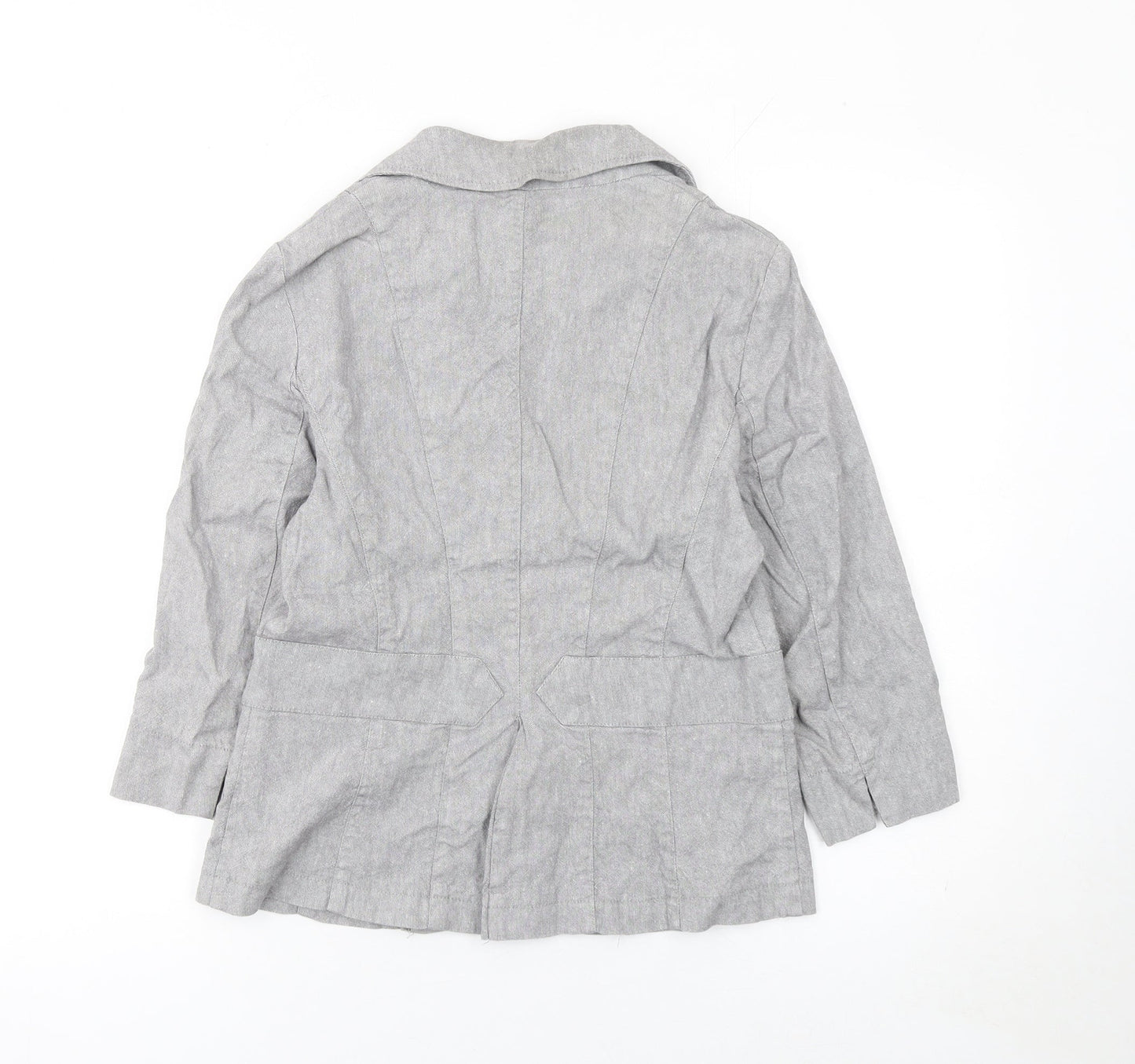 Marks and Spencer Per Una Grey Linen Blend Blazer Women’s Size 12