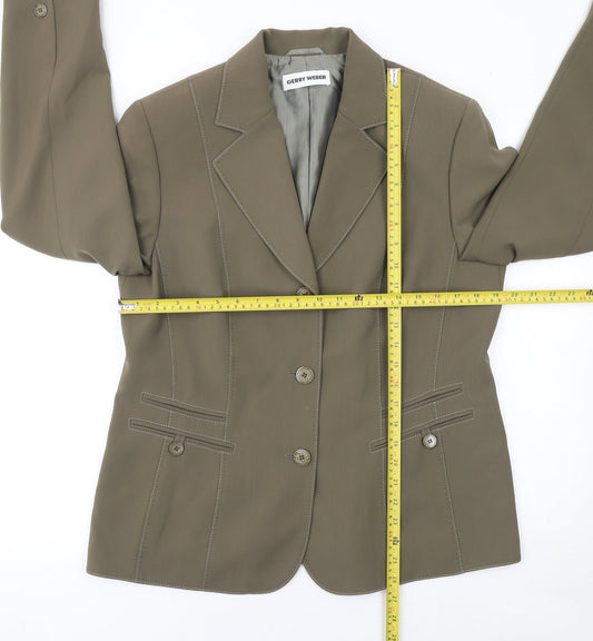 Gerry Weber Women Brown Size 16 Classic Tailored Blazer Jacket