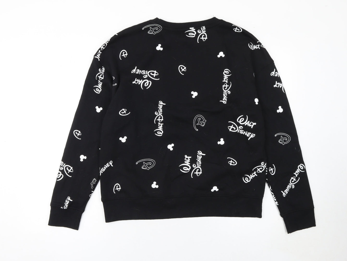 Womens UK Size S Disney Black Pullover Sweatshirt