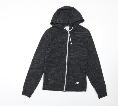 Womens UK Size S New Balance Black Full Zip Hoodie