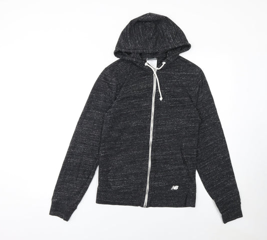 Womens UK Size S New Balance Black Full Zip Hoodie