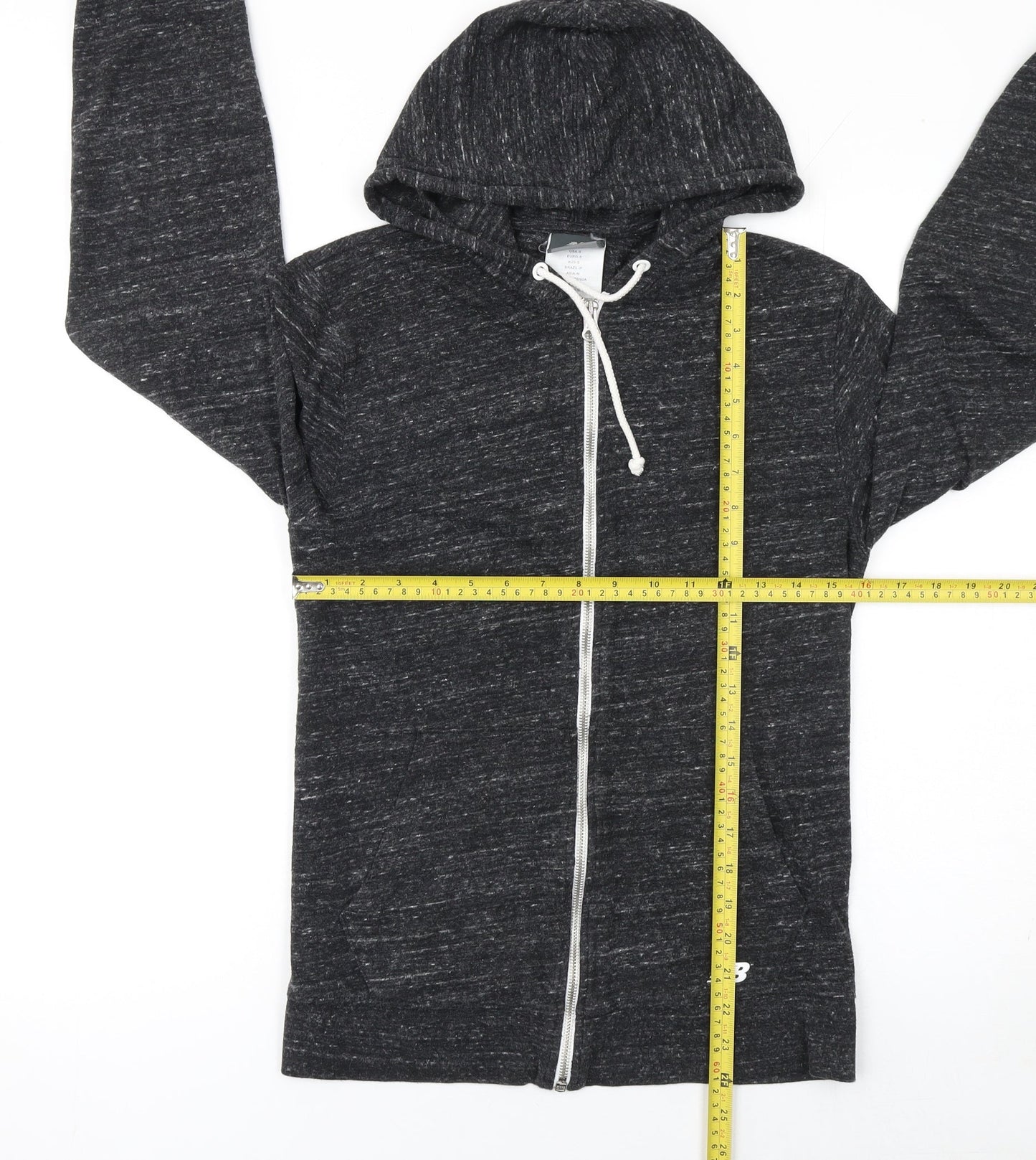 Womens UK Size S New Balance Black Full Zip Hoodie