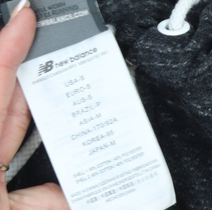 Womens UK Size S New Balance Black Full Zip Hoodie