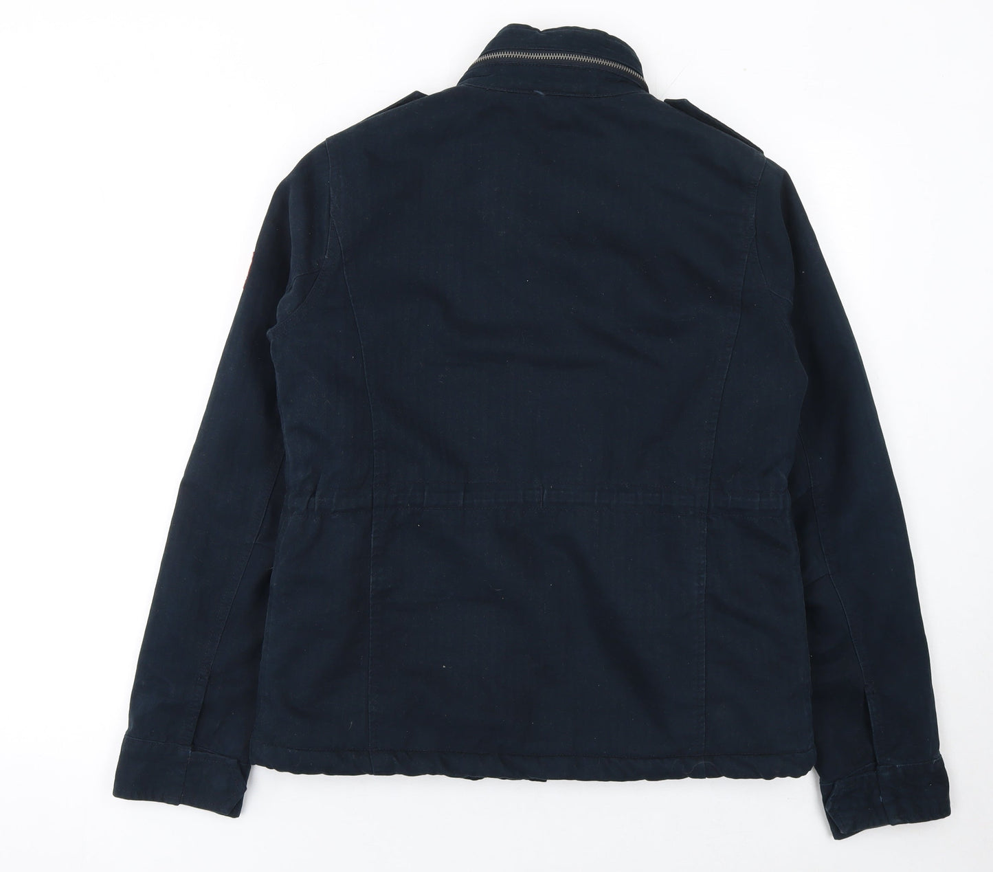 Womens UK Size S Superdry Blue Military Jacket