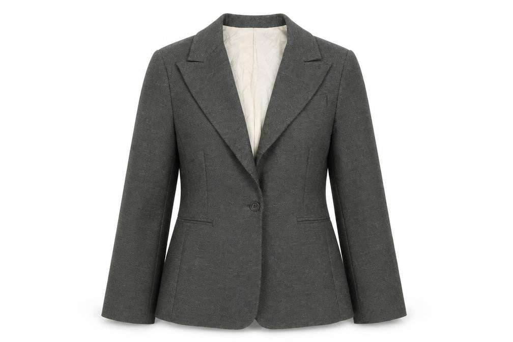 Womens UK Size 8 MNG Regular Grey Blazer
