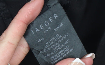 Jaeger Women’s Black Size 16 Stretch Dress Pants Trousers