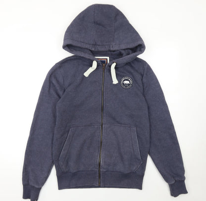 Mens UK Size S SoulCal & Co Blue Full Zip Hoodie