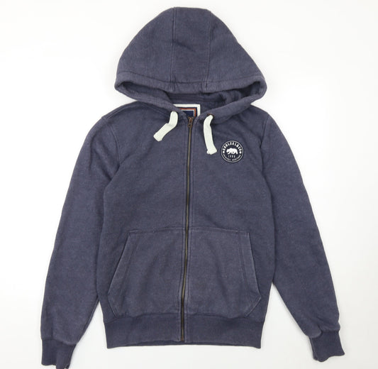 Mens UK Size S SoulCal & Co Blue Full Zip Hoodie