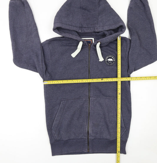 Mens UK Size S SoulCal & Co Blue Full Zip Hoodie