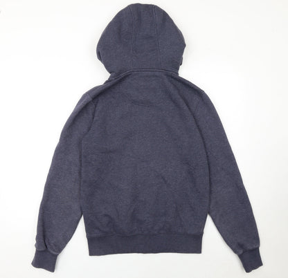 Mens UK Size S SoulCal & Co Blue Full Zip Hoodie