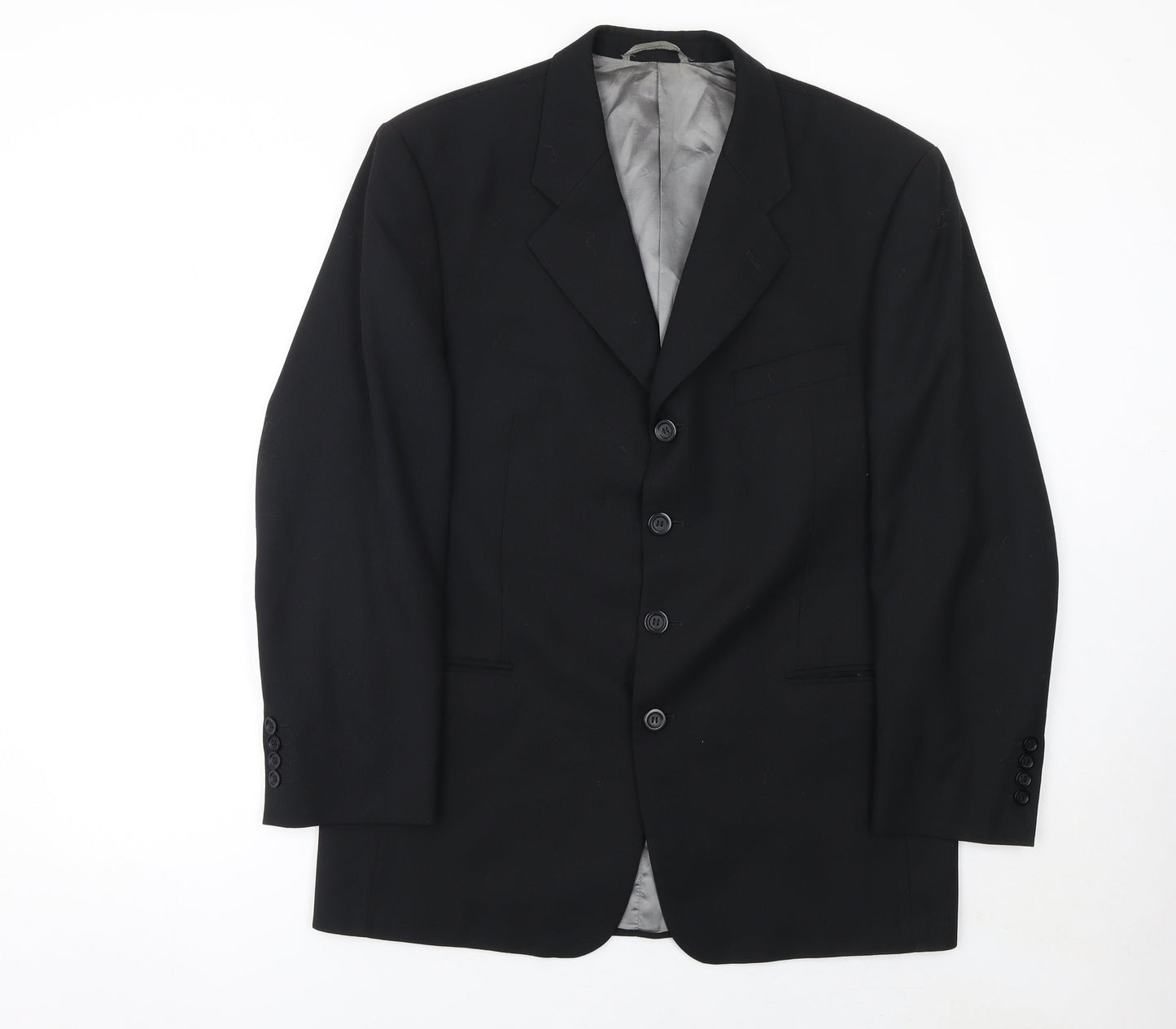Mens UK Size 40 Tom English Studio Regular Black Suit Jacket