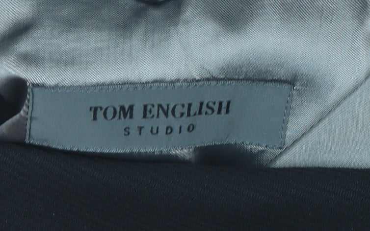 Mens UK Size 40 Tom English Studio Regular Black Suit Jacket