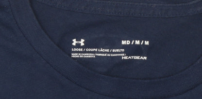 Mens UK Size M Under armour Blue Gym & Training Running & Jogging Football T-Shi