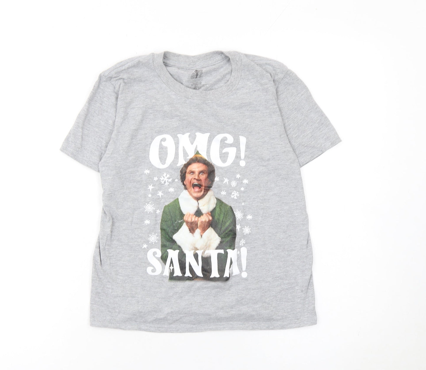 Boys UK Size 9-10 Years ELF Grey Basic Pullover T-Shirt