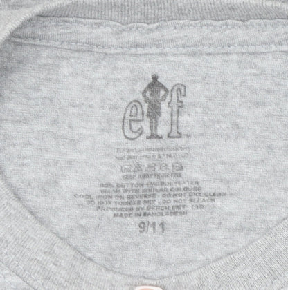 Boys UK Size 9-10 Years ELF Grey Basic Pullover T-Shirt