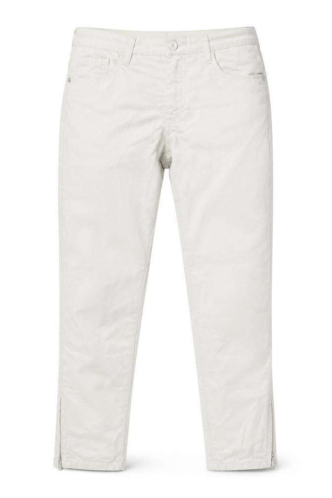 Womens UK Size M Geisha Regular Fit Straight Beige Jeans