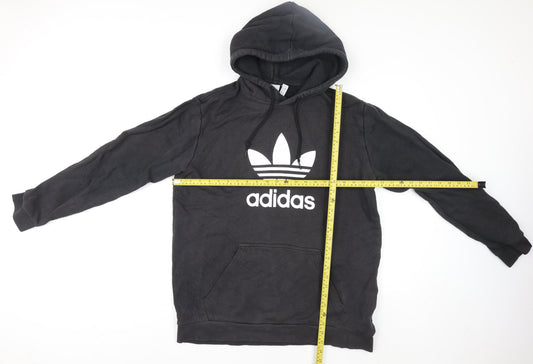 Mens UK Size L adidas Black Pullover Hoodie