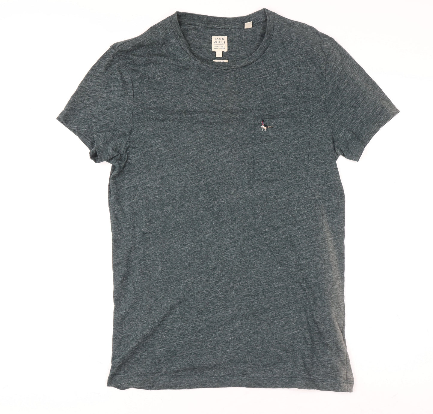 Jack Wills Womens Grey Slim Fit Crew Neck T-Shirt S