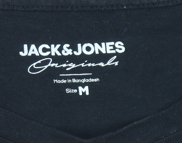 Jack & Jones Men's Black M Basic Crew Neck Cotton T-Shirt