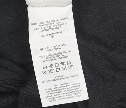 Jack & Jones Men's Black M Basic Crew Neck Cotton T-Shirt