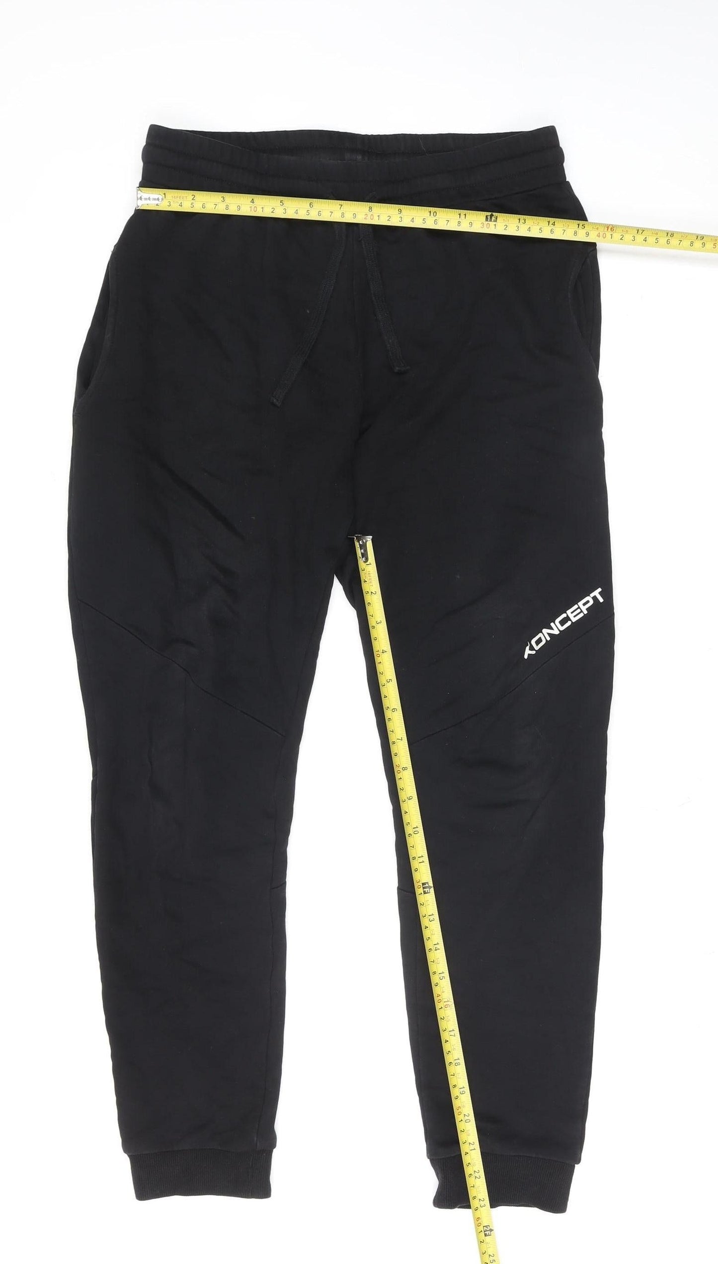 Womens UK Size M Koncept  Jogger Black Leggings