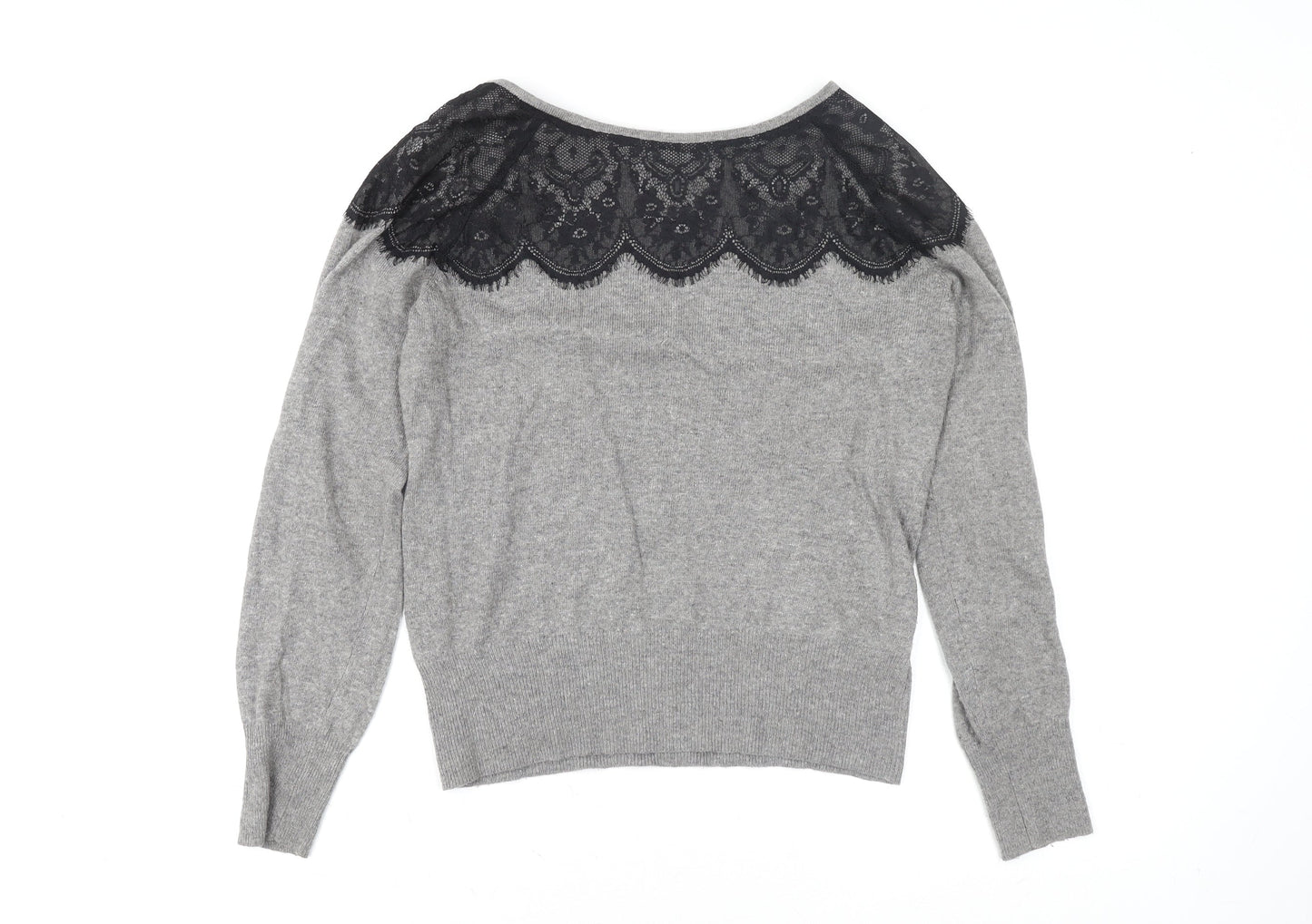 Womens UK Size L Oasis Grey Basic Blouse