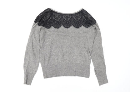 Womens UK Size L Oasis Grey Basic Blouse
