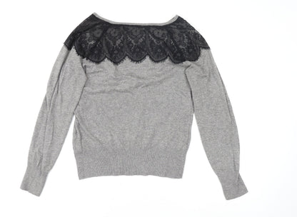 Womens UK Size L Oasis Grey Basic Blouse