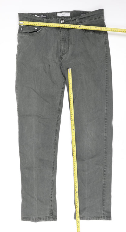 Brax Women Grey Regular Fit Cooper Straight Jeans Size 20