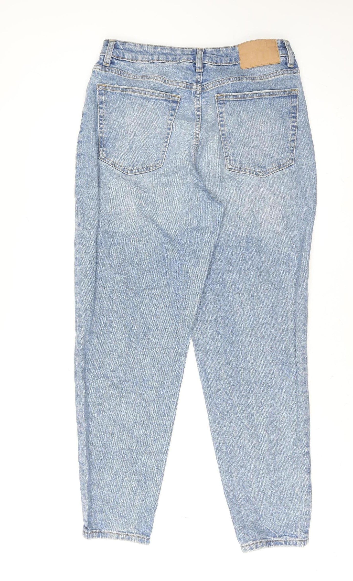 Womens UK Size 12 H&M Regular Fit Mom Blue Jeans