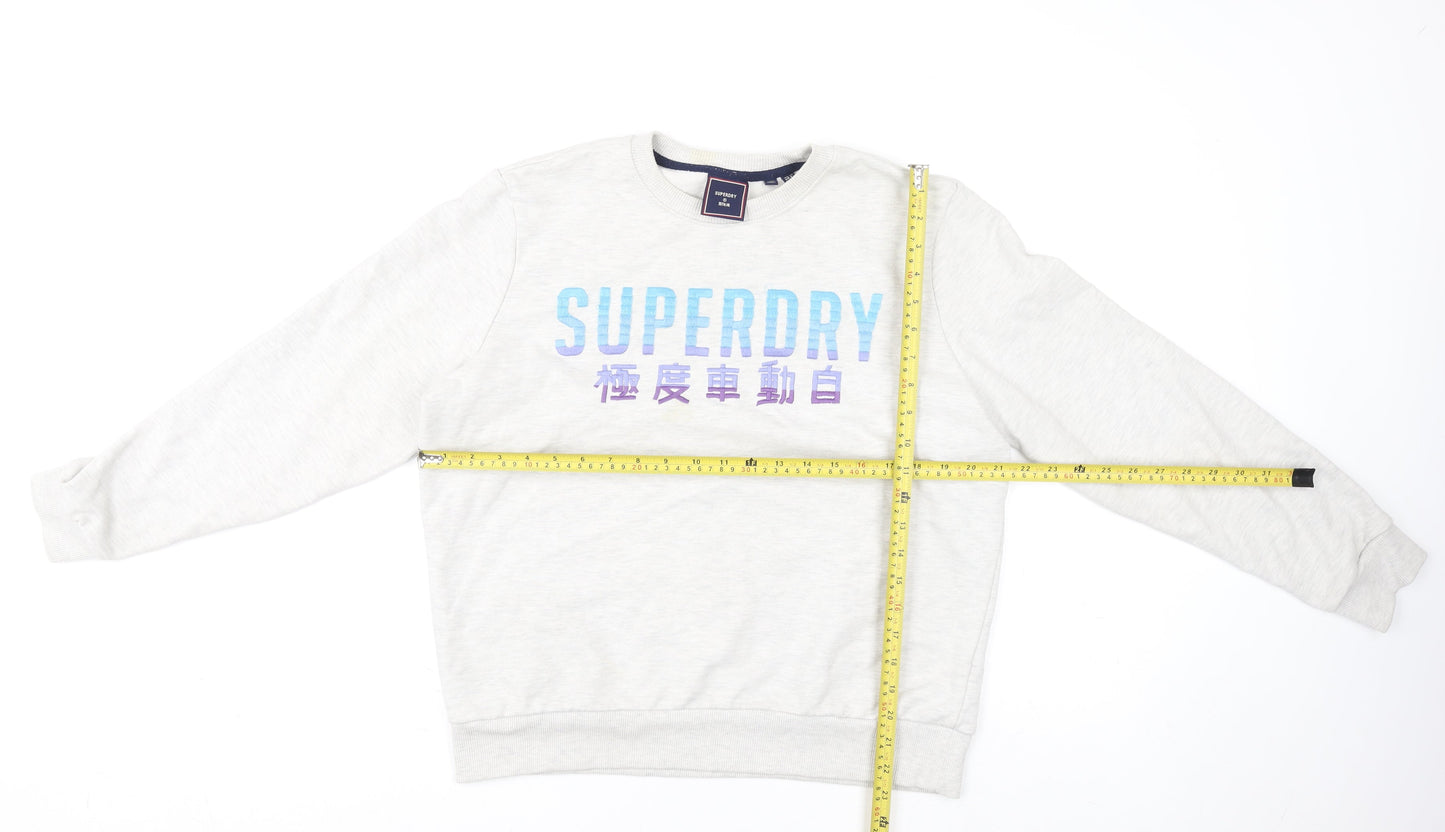 Womens UK Size 12 Superdry Ivory Pullover Jumper