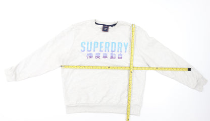 Womens UK Size 12 Superdry Ivory Pullover Jumper