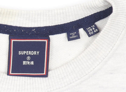 Womens UK Size 12 Superdry Ivory Pullover Jumper