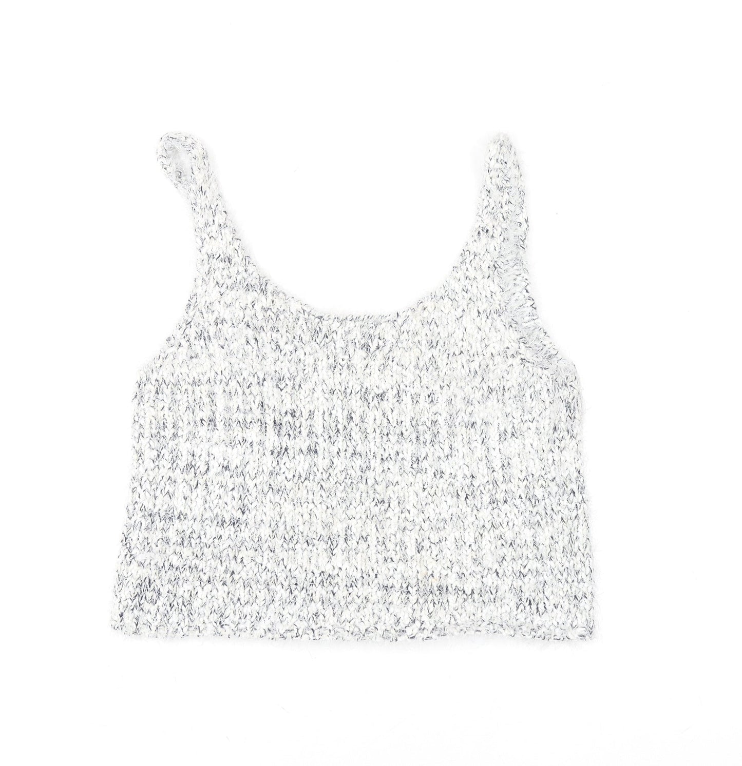 Womens UK Size S Bella Luxx Grey Cropped Tank