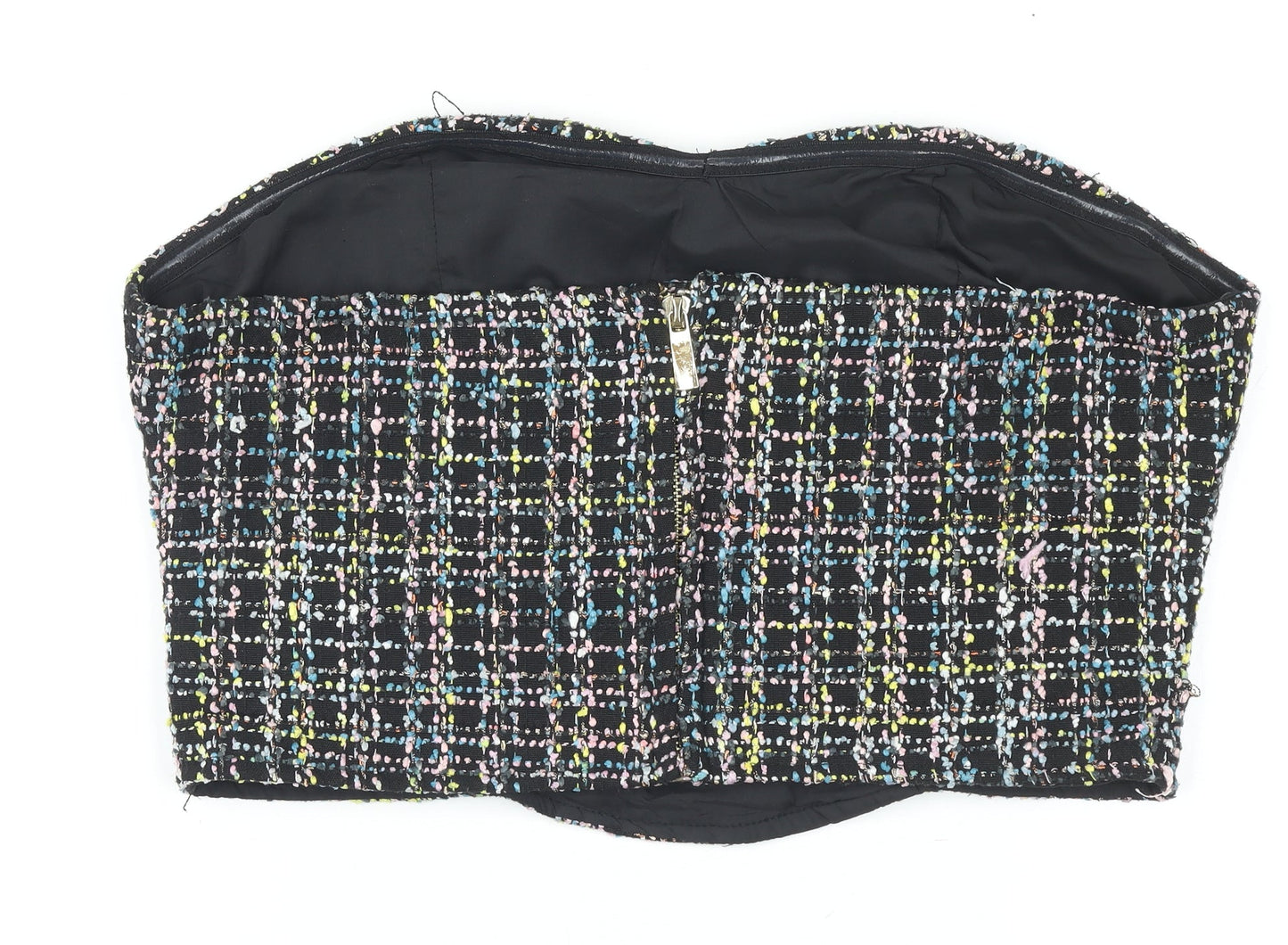 Womens UK Size 14 Oasis Multicoloured Cropped Blouse