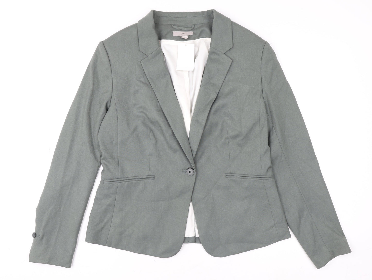 Womens UK Size 16 H&M Regular Green Blazer