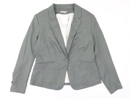 Womens UK Size 16 H&M Regular Green Blazer