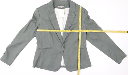 Womens UK Size 16 H&M Regular Green Blazer