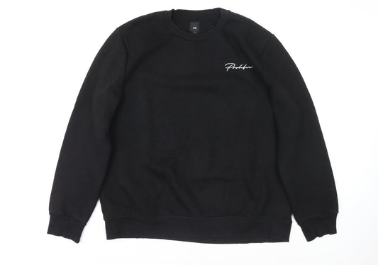 Womens UK Size 2XL River Island Black Pullover Jumper